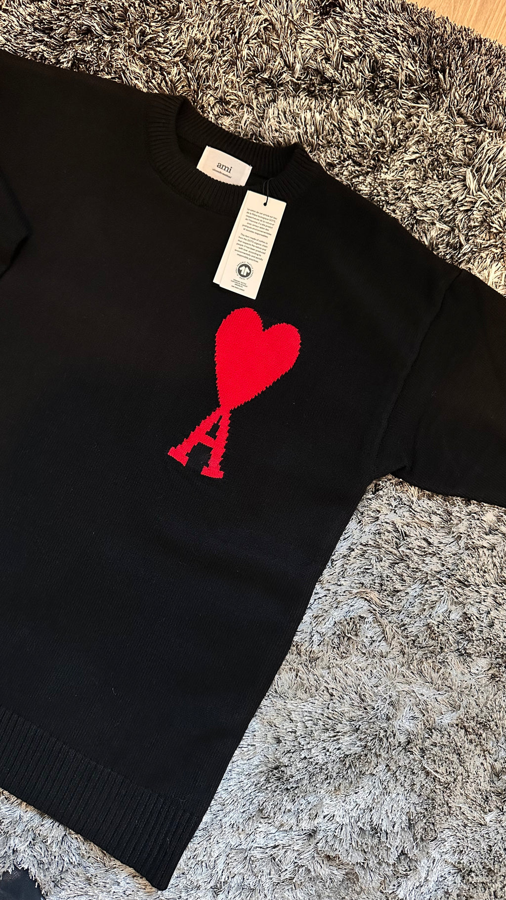 Pull Ami Paris en laine Noir