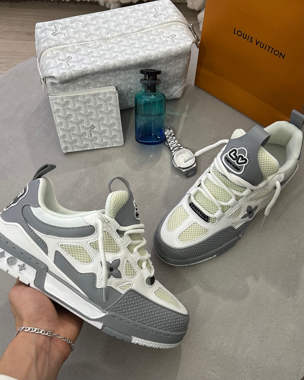 Basket Skate LV Gris