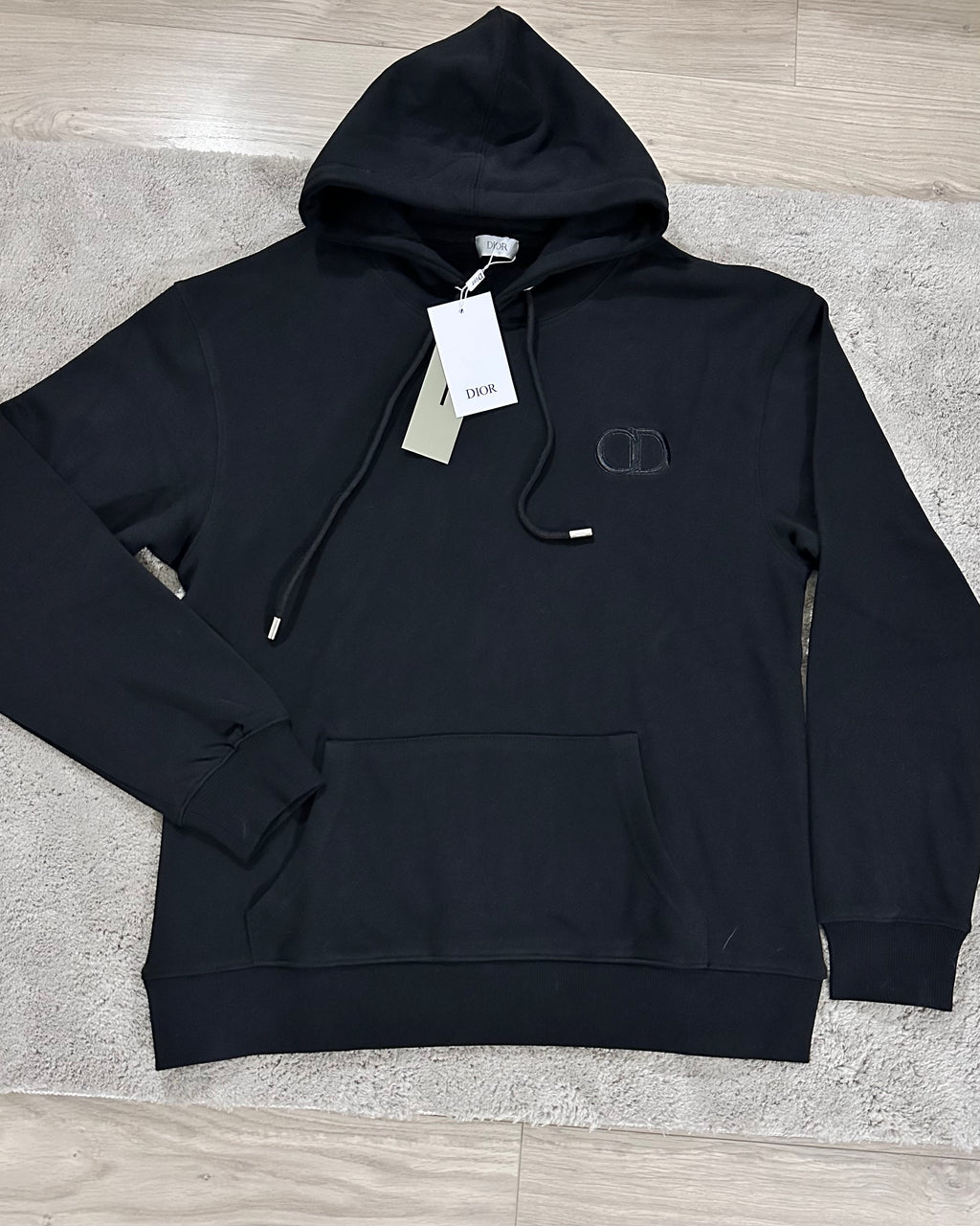 Pull Noir à motif CD