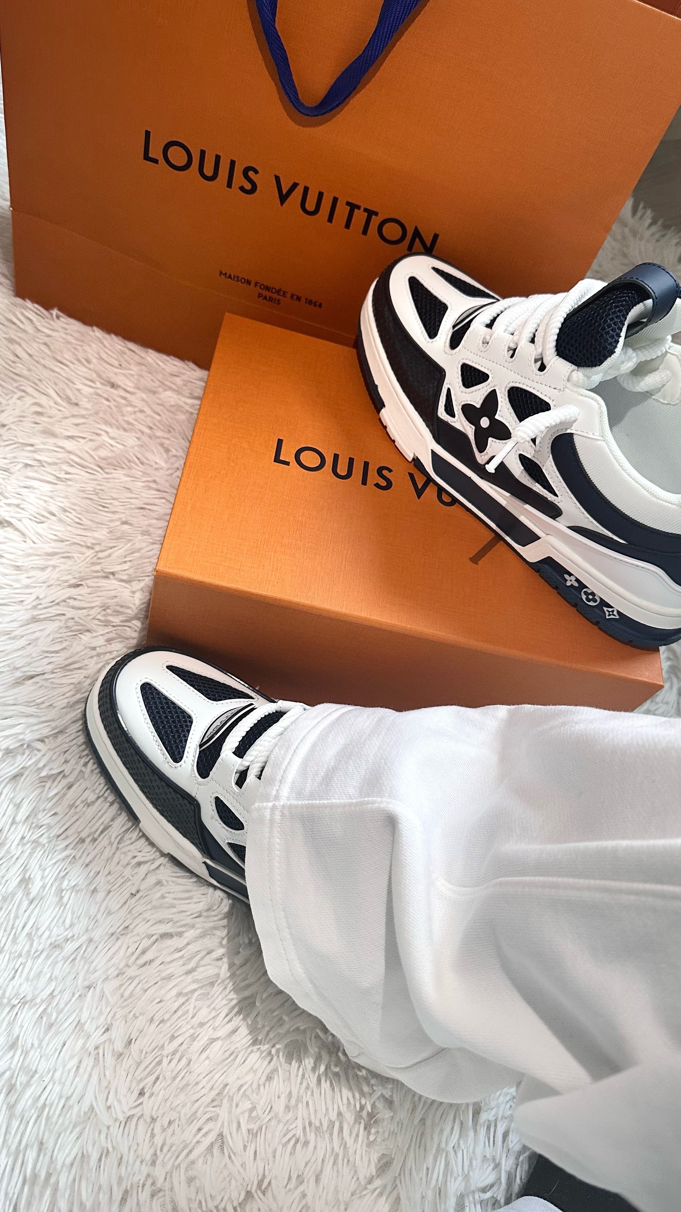 Basket Skate LV Bleu