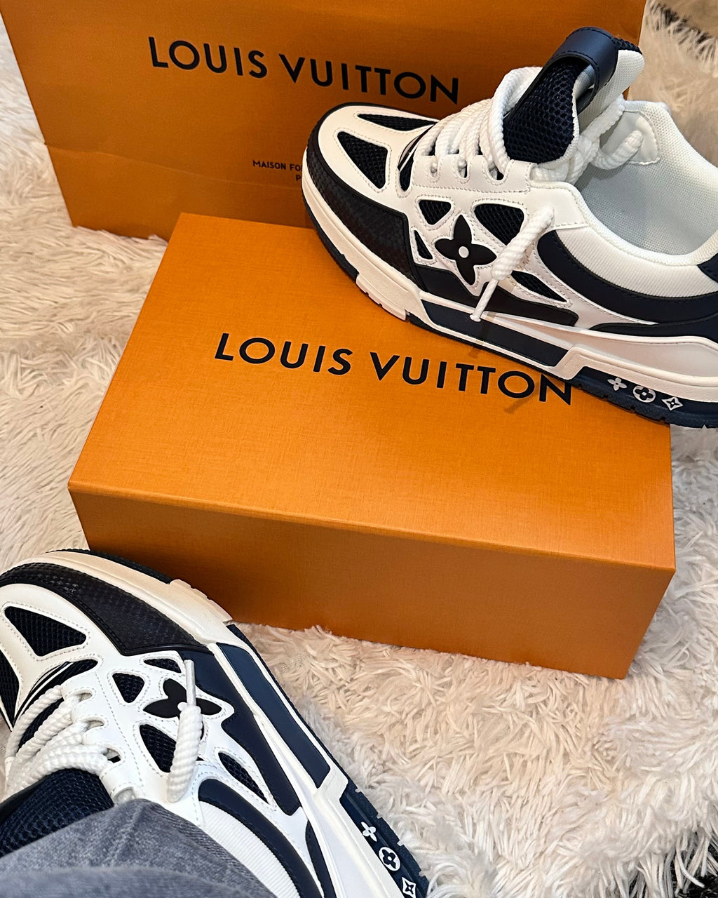 Basket Skate LV Bleu