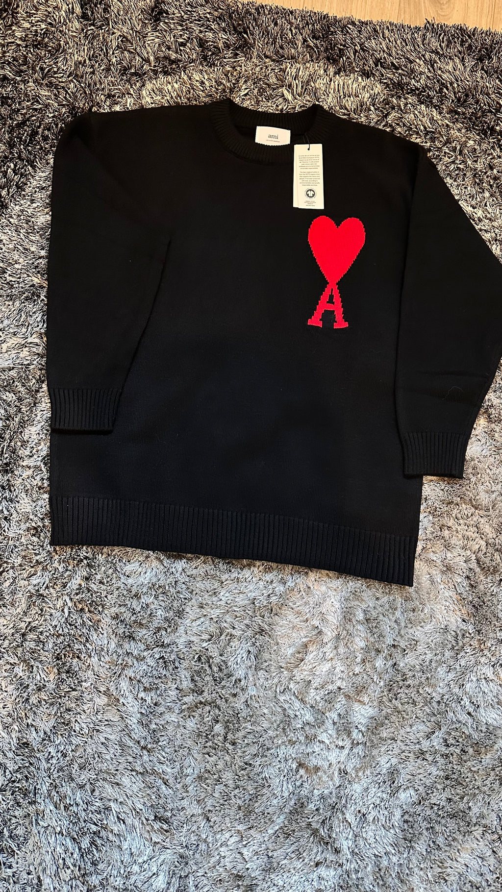 Pull Ami Paris en laine Noir