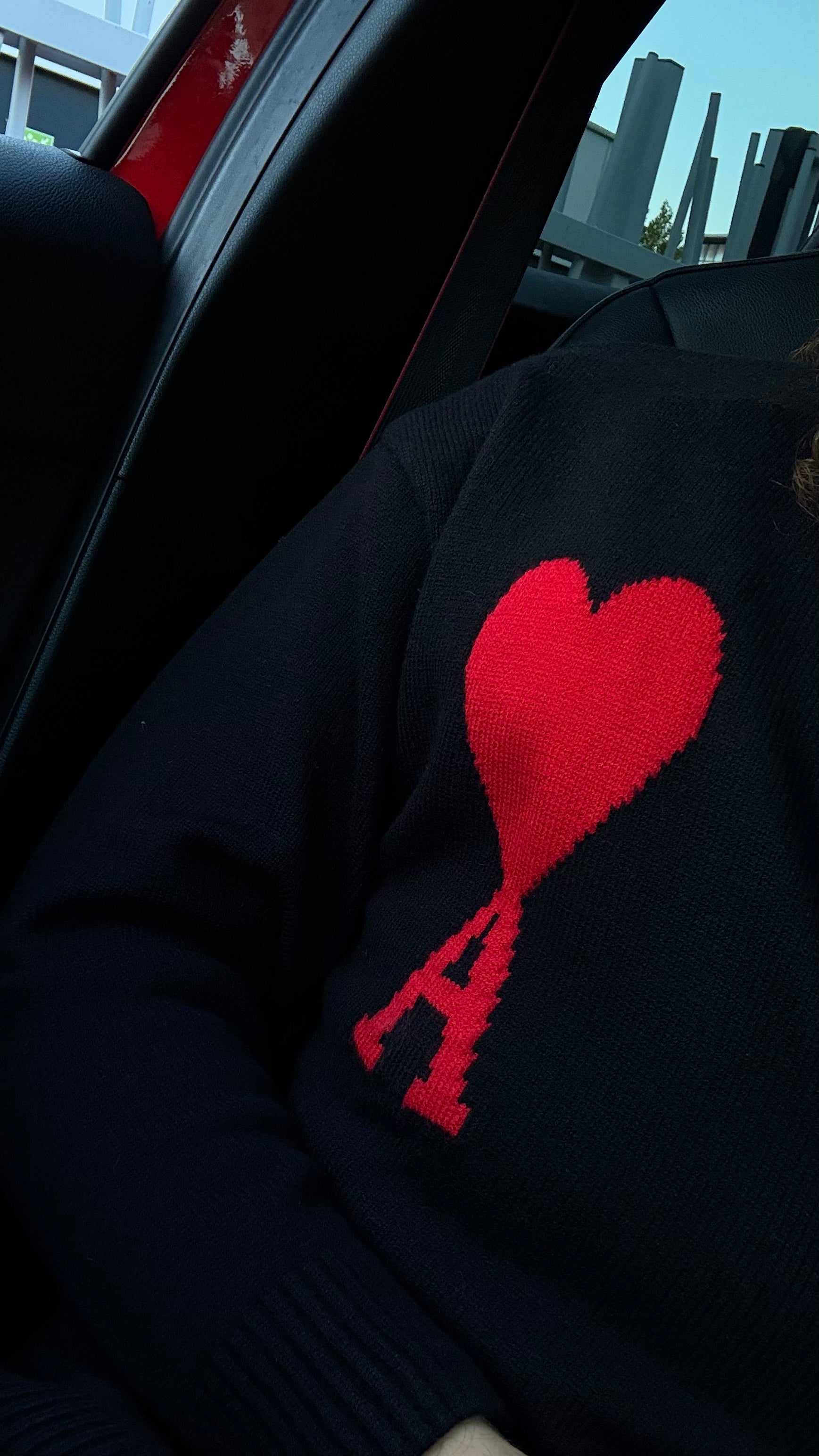 Pull Ami Paris en laine Noir