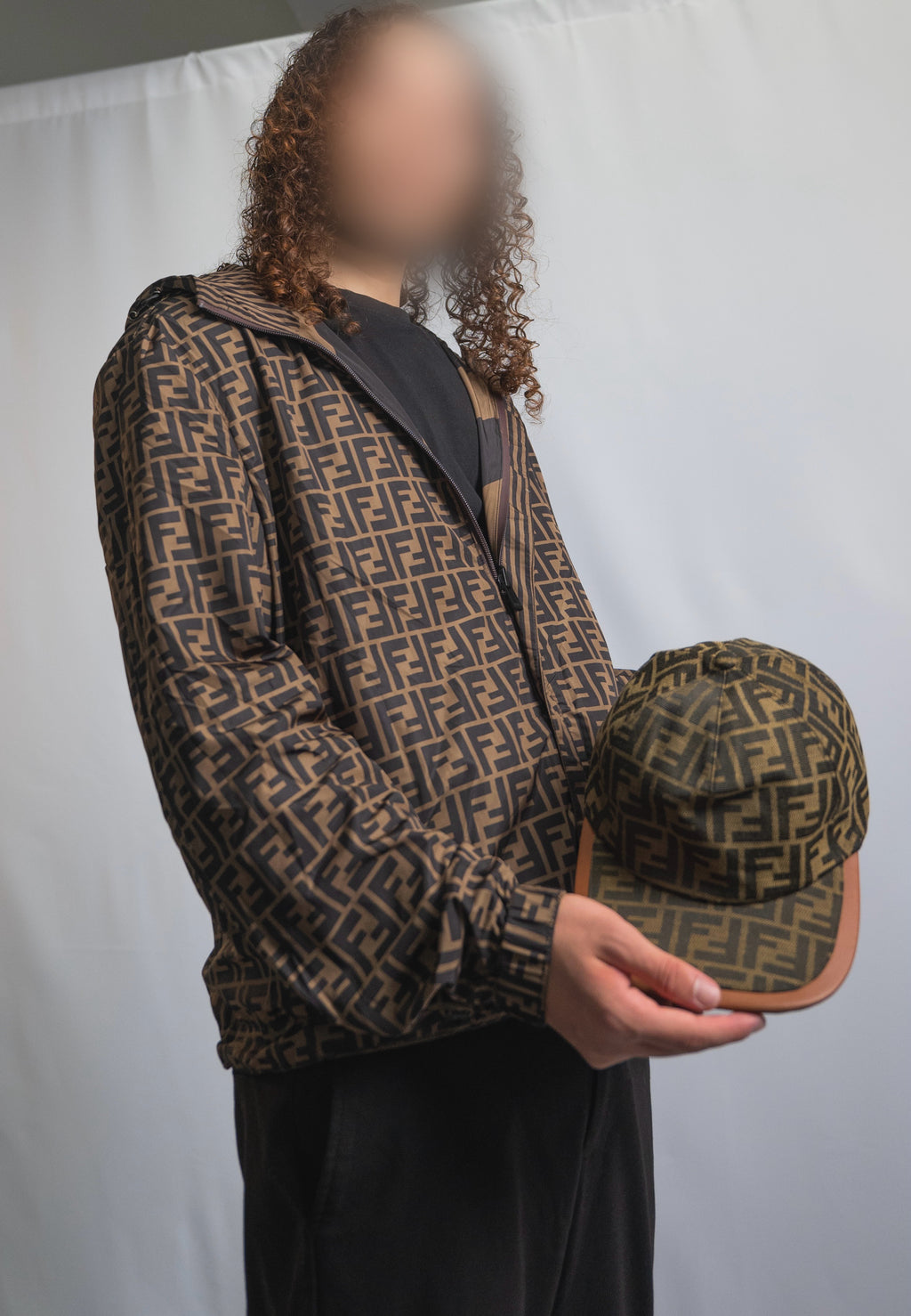 Coupe-vent Réversible Fendi Marron