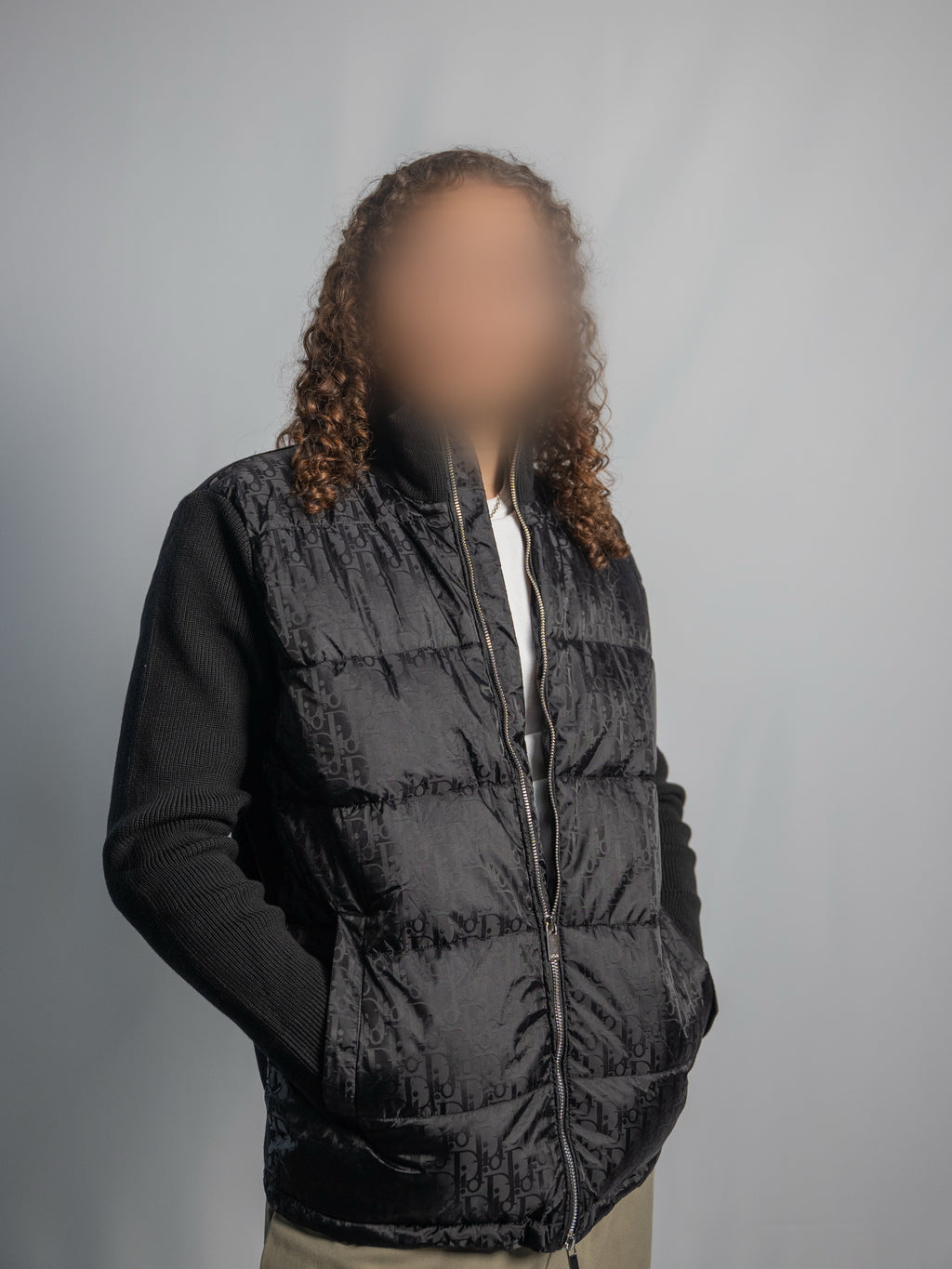 Veste Dior Oblique Noir – Manches en maille