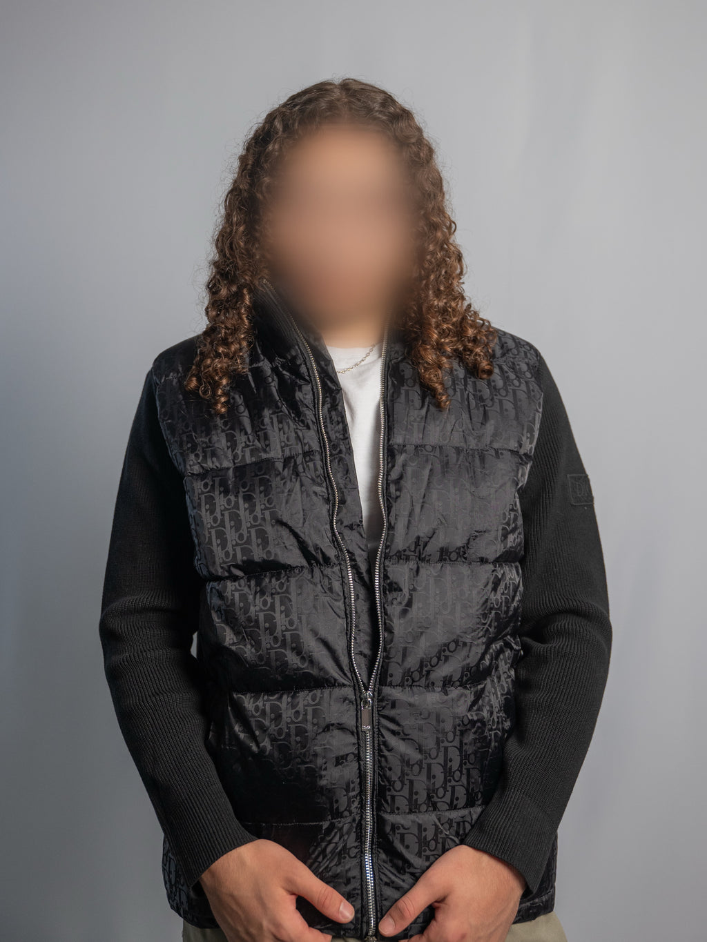 Veste Dior Oblique Noir – Manches en maille