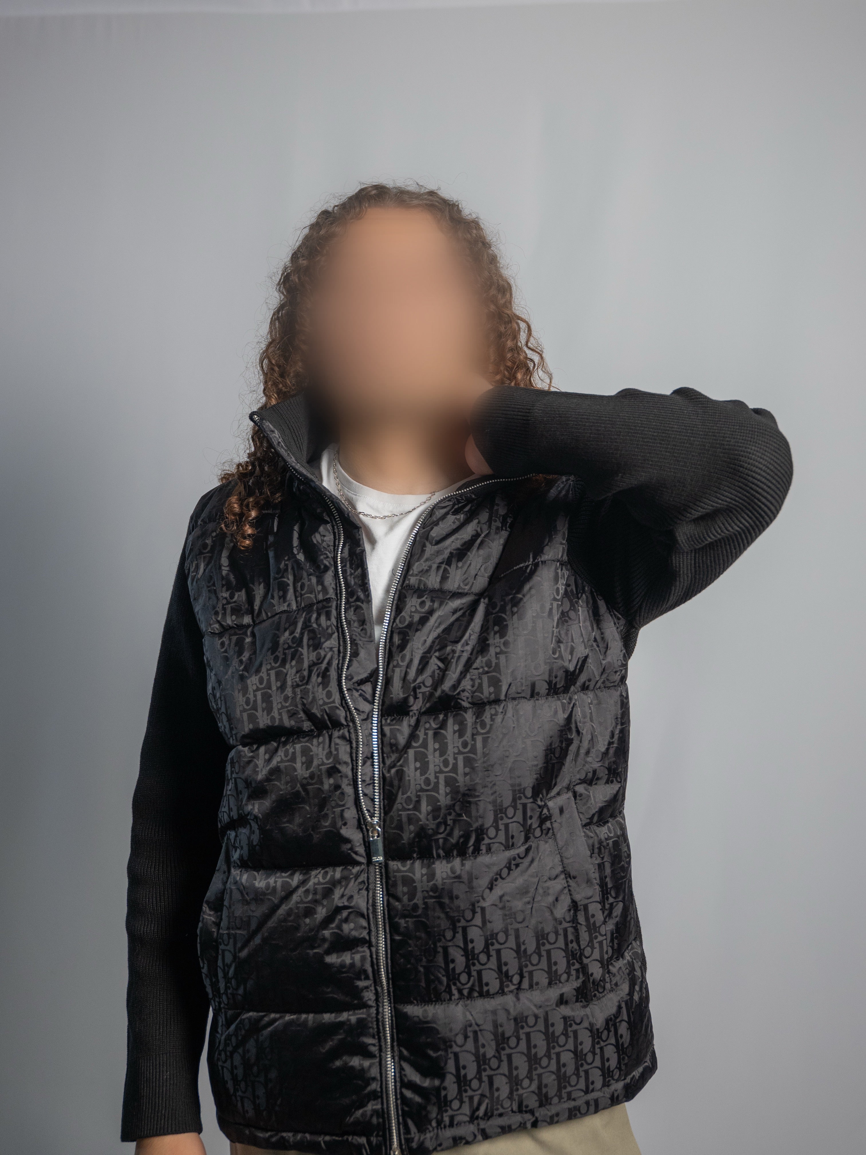 Veste Dior Oblique Noir – Manches en maille