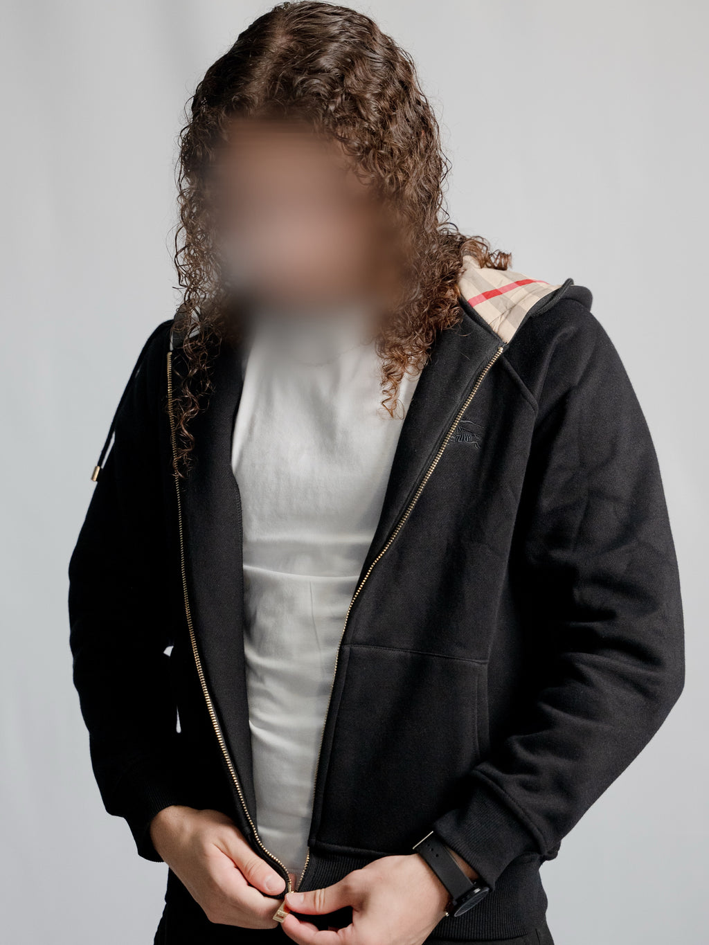 Sweat Zippé Burberry Noir