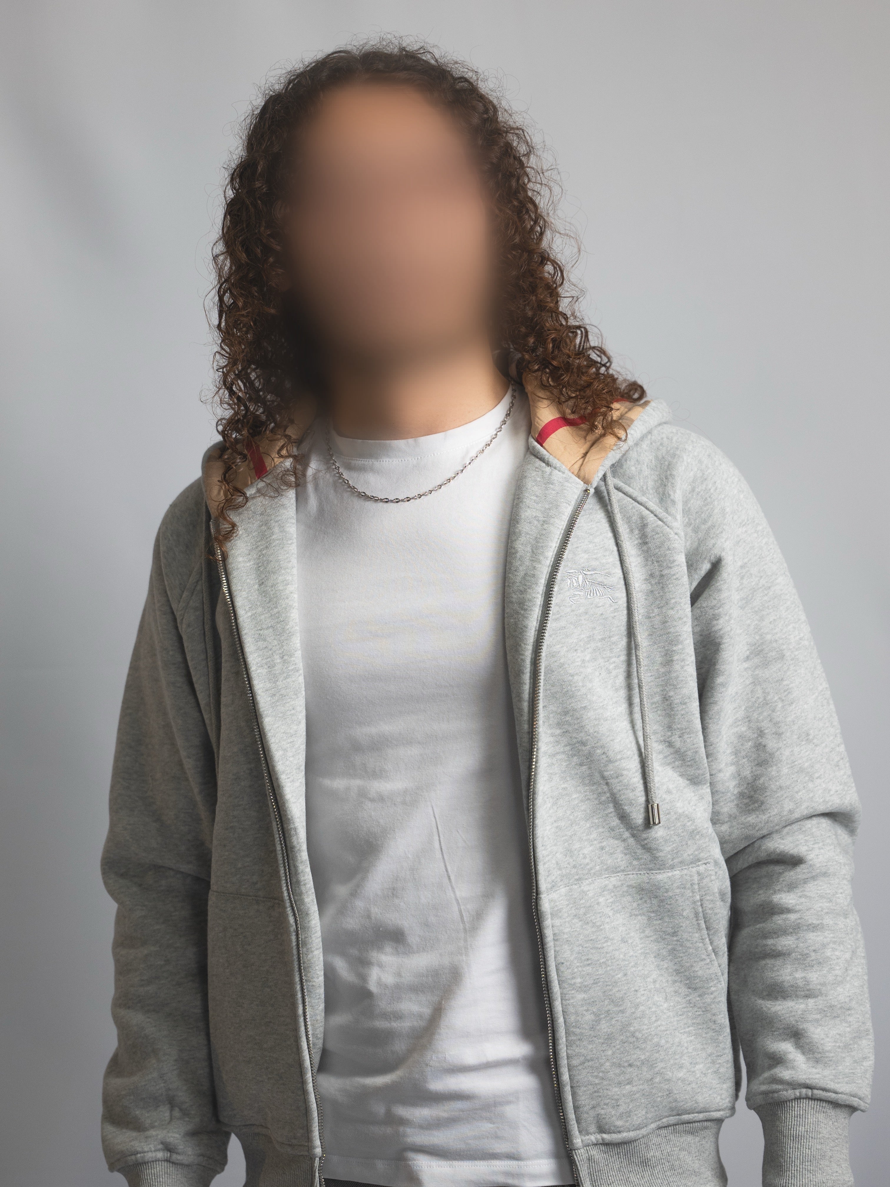 Sweat Zippé Burberry Gris