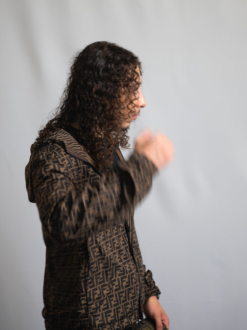 Coupe-vent Réversible Fendi Marron