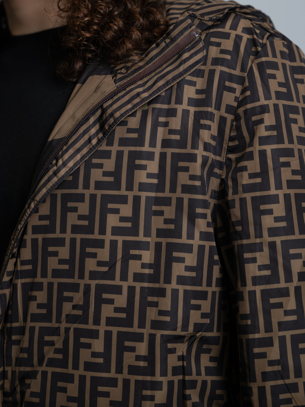 Coupe-vent Réversible Fendi Marron