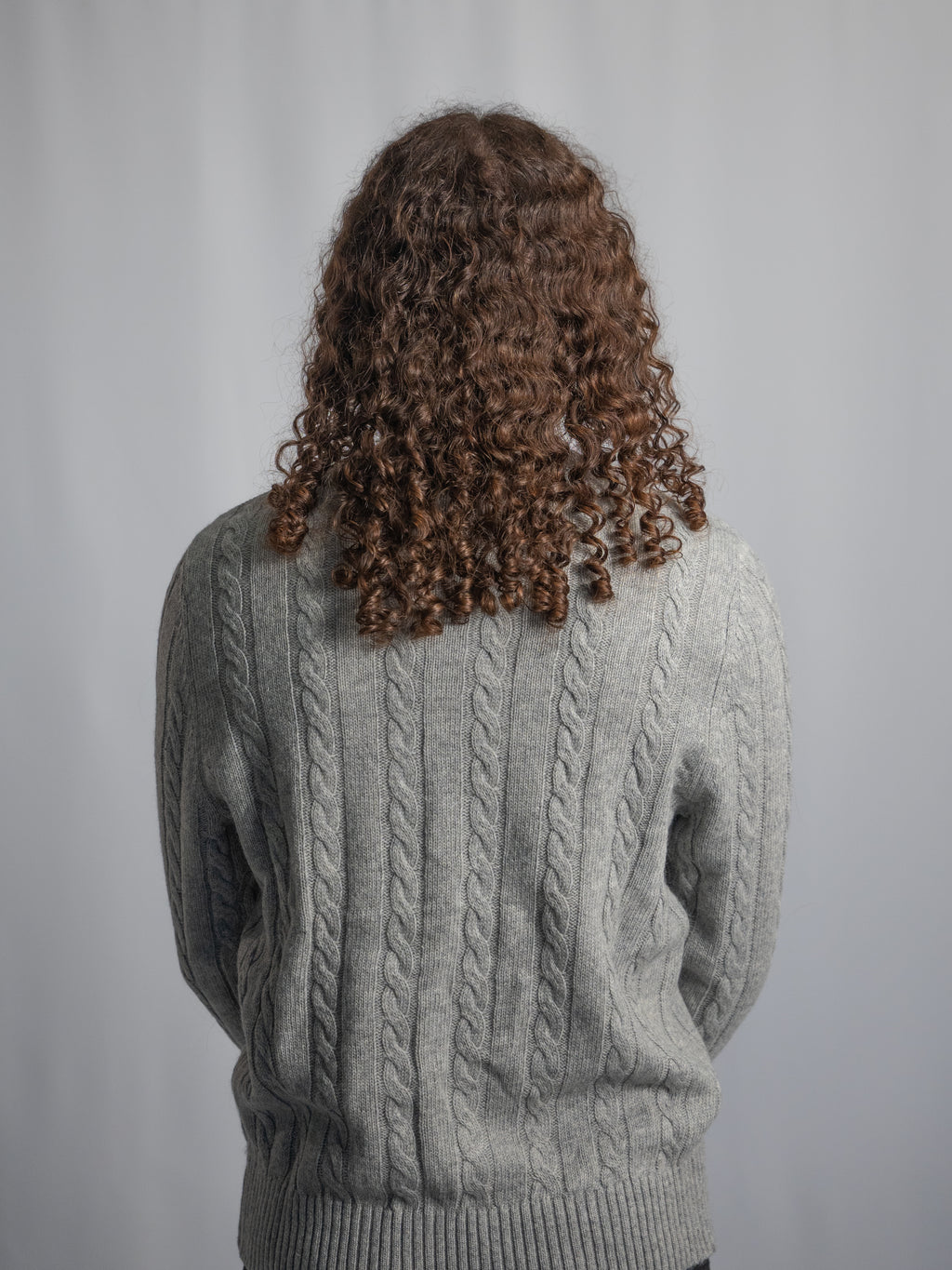 Pull Ralph Lauren Gris – Maille torsadée