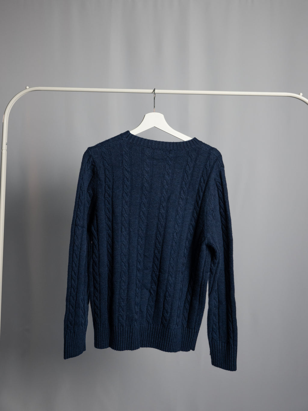 Pull Ralph Lauren Bleu Marine – Maille torsadée