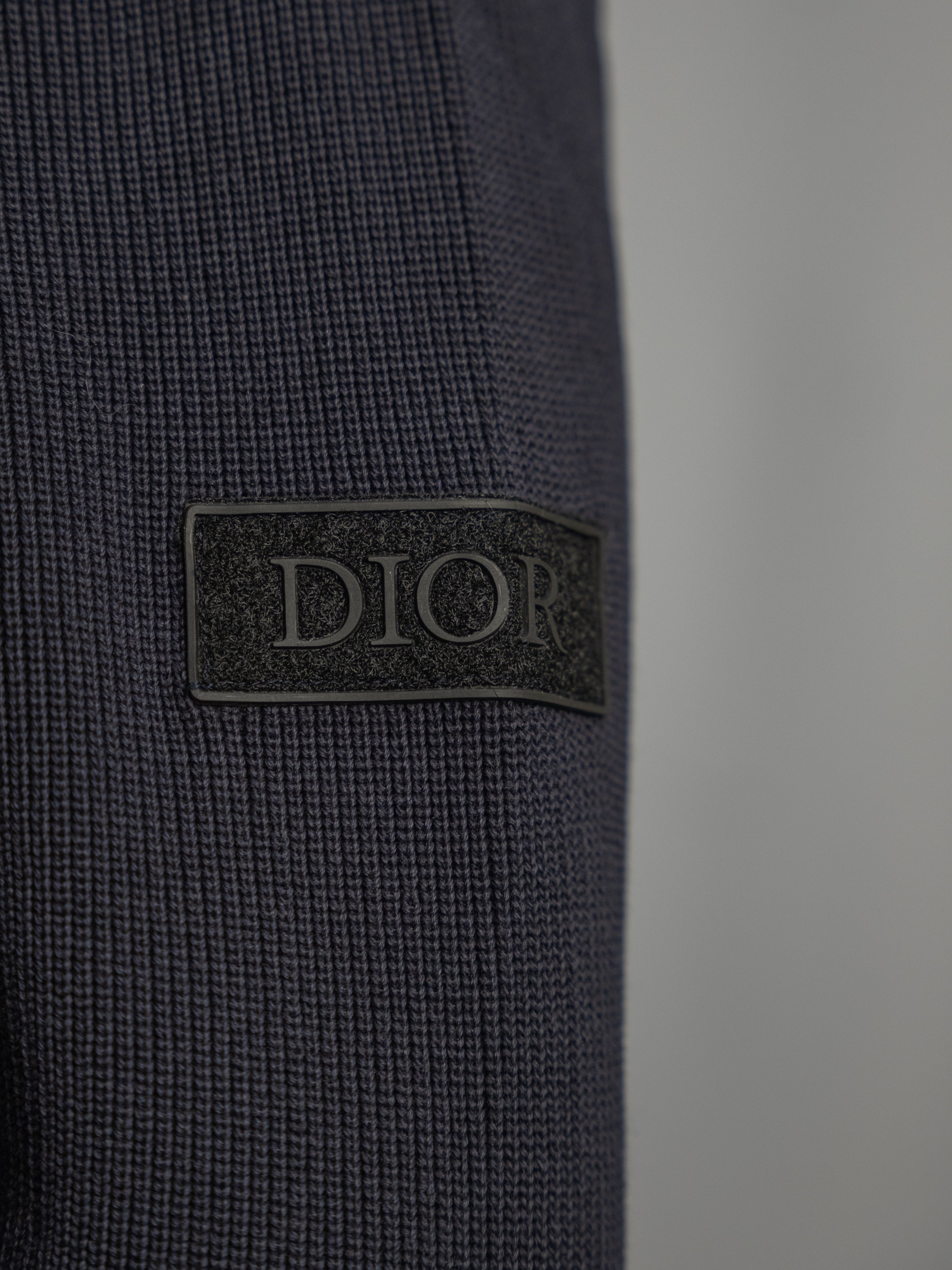 Veste Dior Oblique Marine  Manches en maille