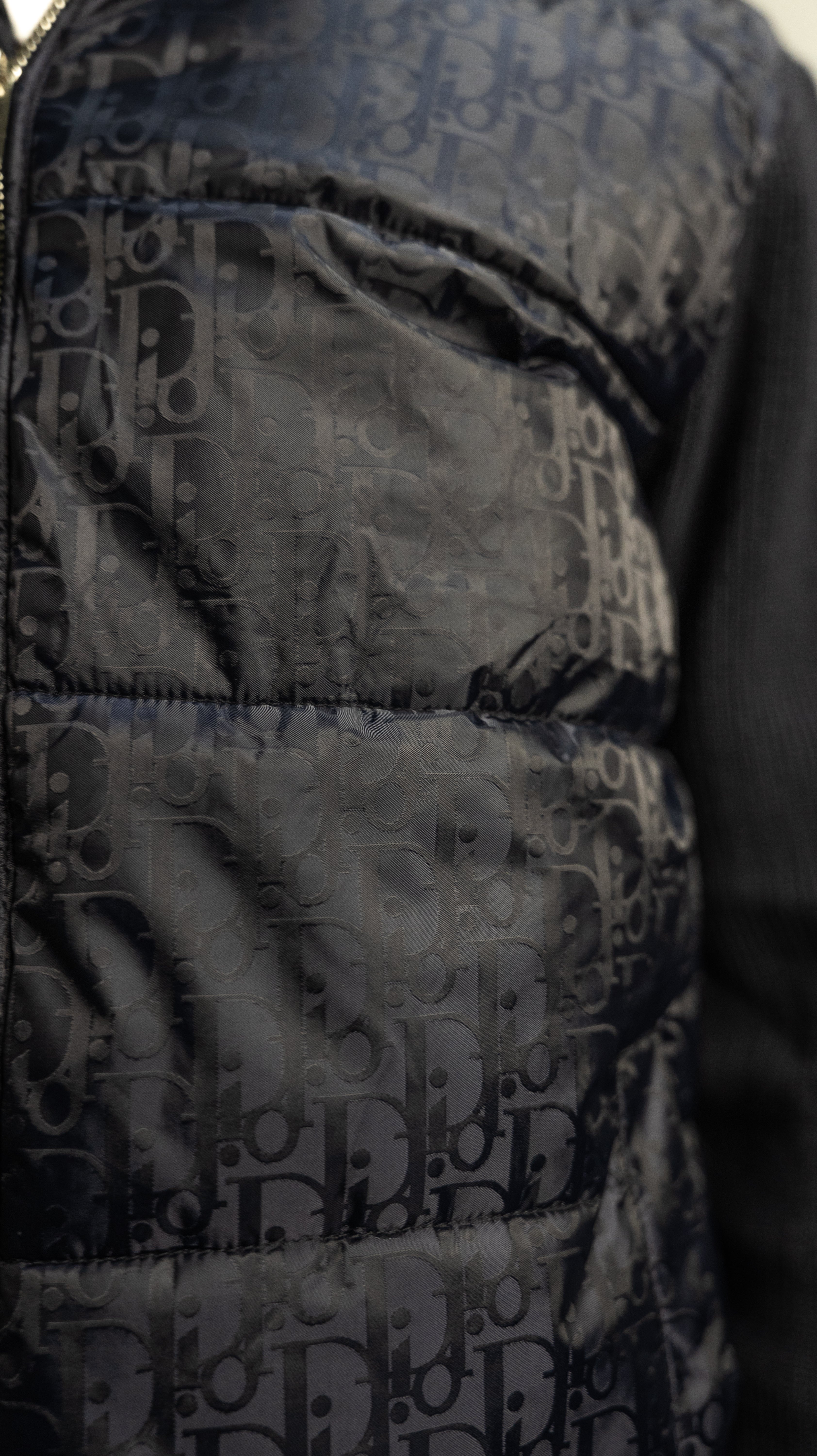 Veste Dior Oblique Noir – Manches en maille