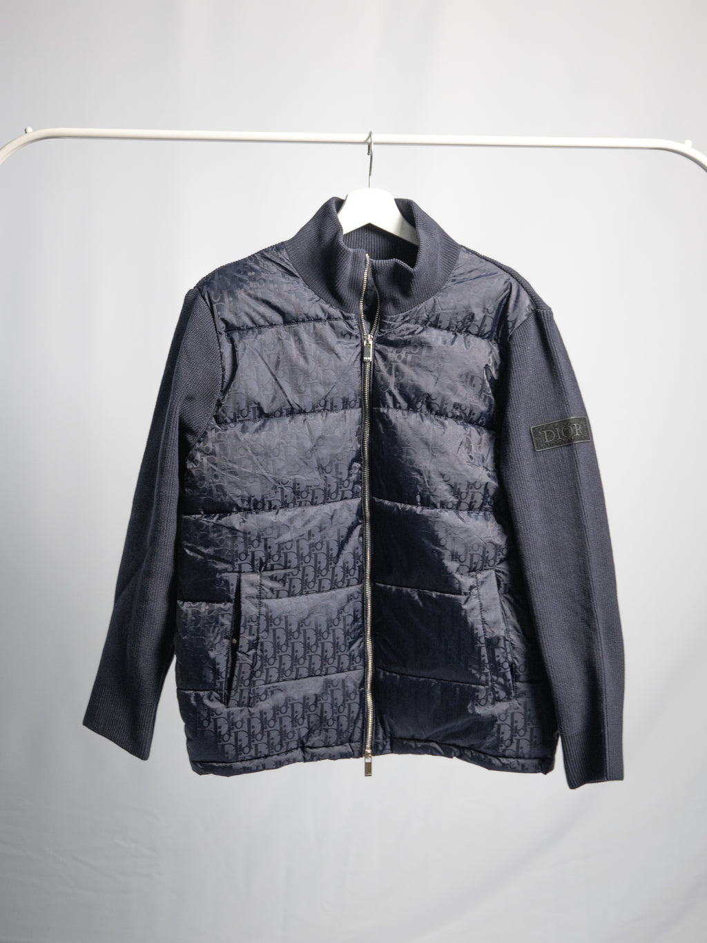 Veste Dior Oblique Marine  Manches en maille