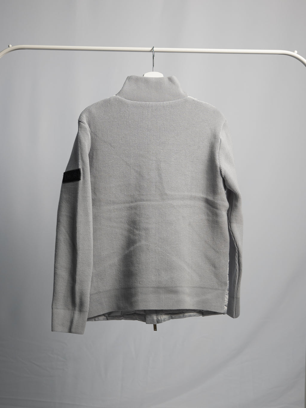 Veste Dior Oblique Grise – Manches en maille