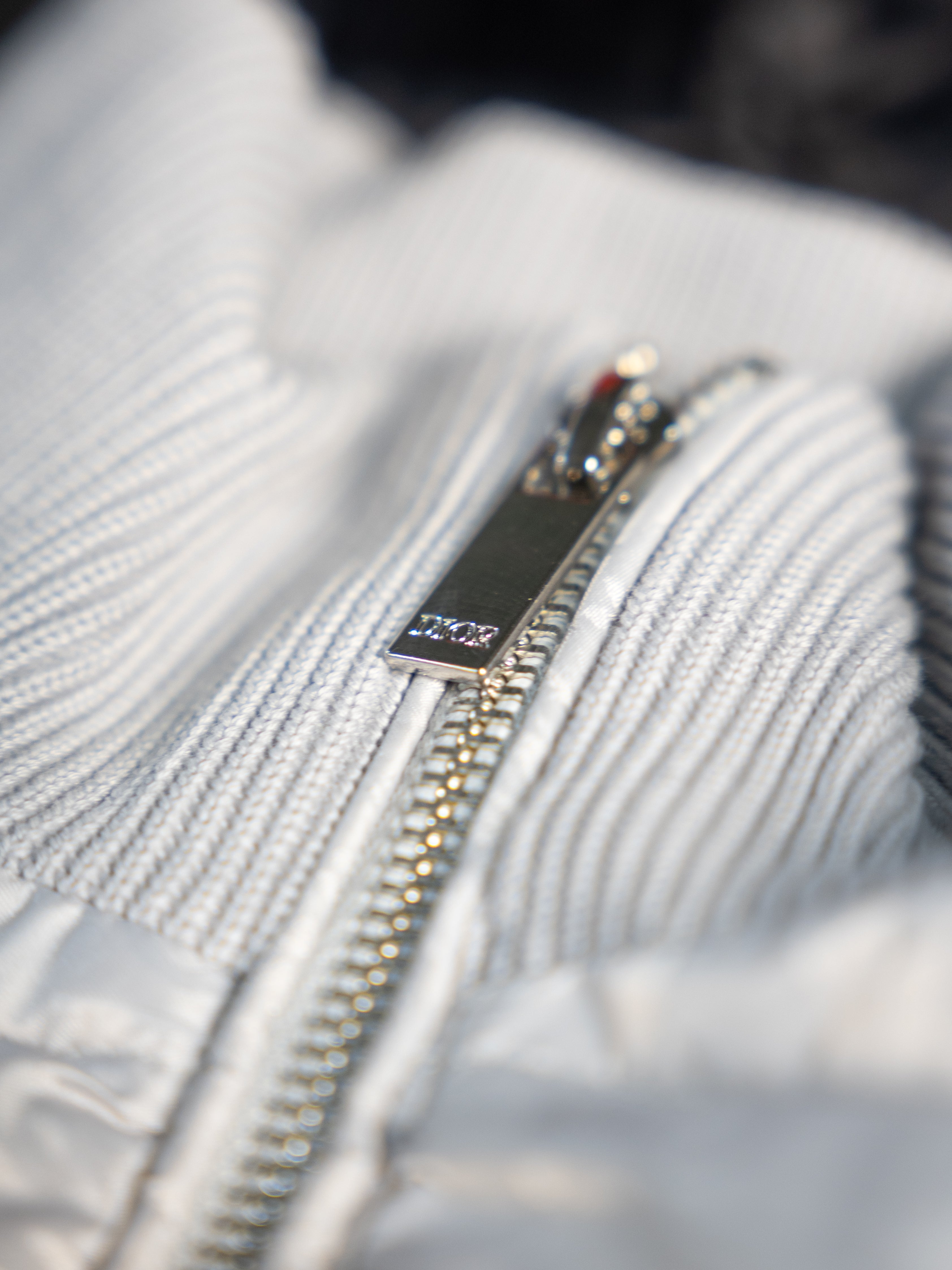 Veste Dior Oblique Grise – Manches en maille